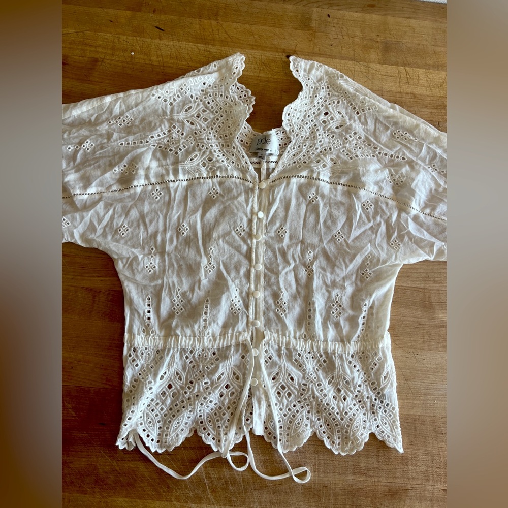 Jade collection button down by Johnny Was